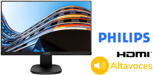MONITOR 24 PHILIPS 243S7 FULLHD VGA+HDMI+DP